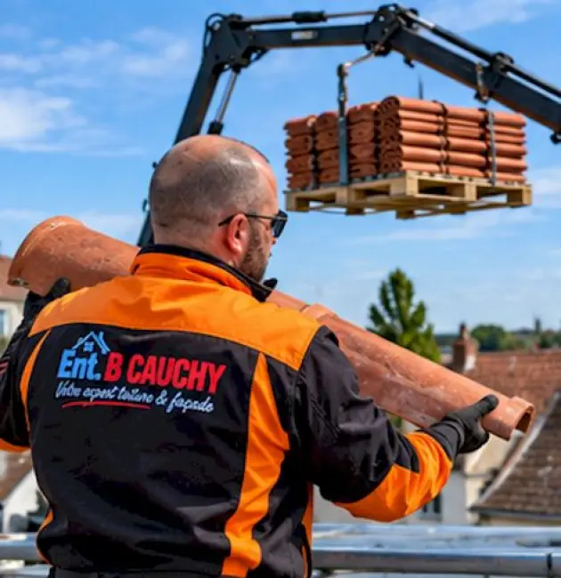 Changement de faîtières à Gauchy pour protéger le haut de la toiture – Ent. B CAUCHY