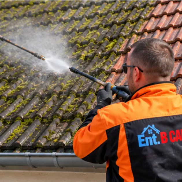 Nettoyage, anti-mousse et traitement hydrofuge de toiture à Sinceny – Ent. B CAUCHY
